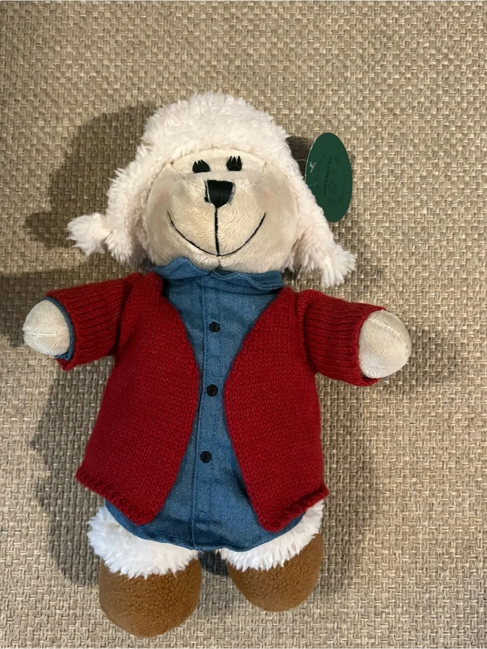 Starbucks 2016 Barista Girl Bear Plush  W/ Tag Red Sweater Pink Hat Boots